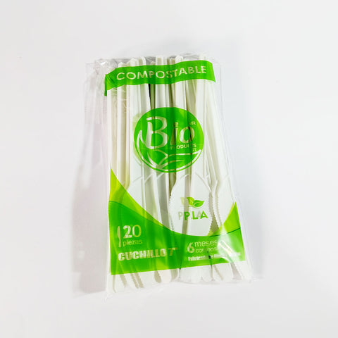 Cuchillo Compostable de PLA 7″