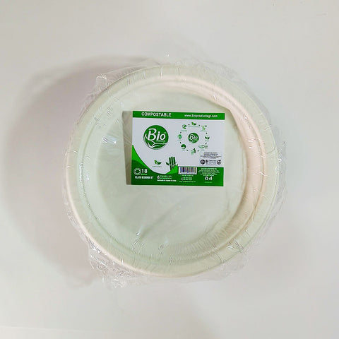 Plato Redondo Compostable 9″