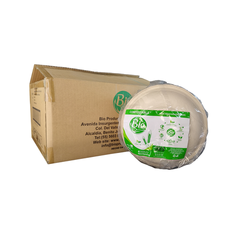 Bowl Compostable de Bagazo de Trigo de 24 oz