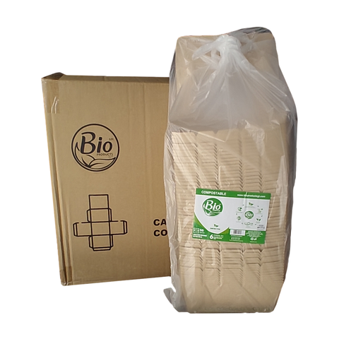Caja Compostable de Cartón Con Ventana de PLA 65''