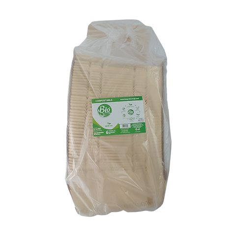 Caja Compostable de Cartón Con Ventana de PLA 26''