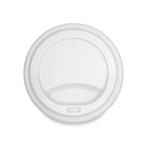 Tapa Compostable de PLA para Vaso 10 a 16 oz