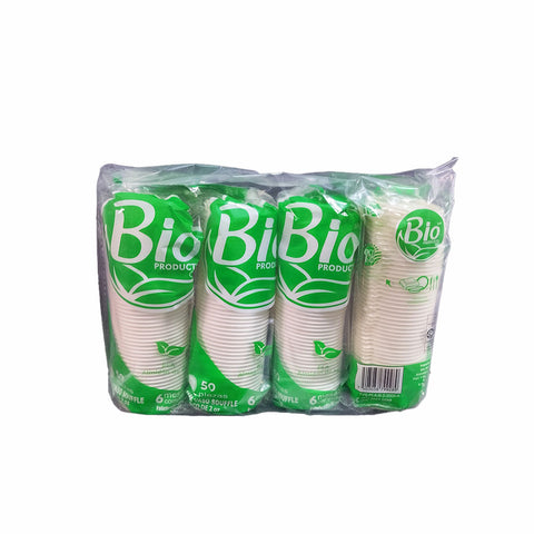Tapa Blanca Compostable de PLA para Vaso Soufle de 2 oz
