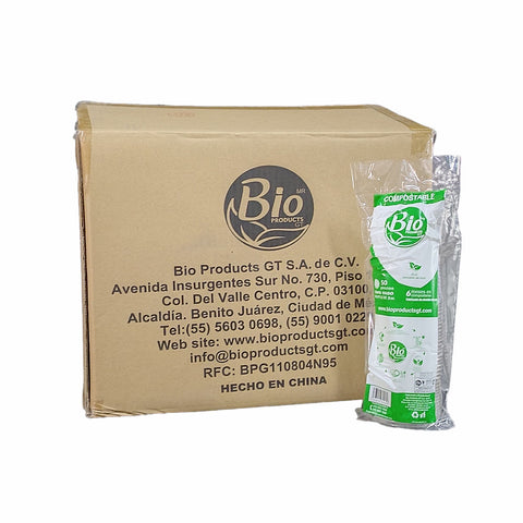Tapa Compostable de PLA para Vaso Soufle de 2 oz