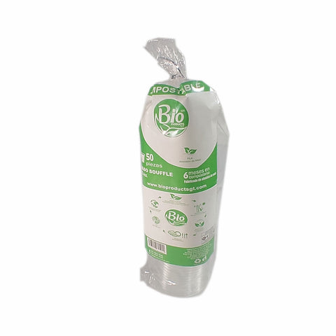 Vaso Soufflé Compostable Transparente de 4 oz