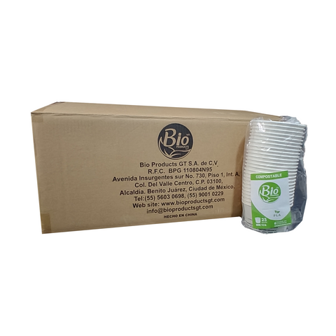 Contenedor Compostable para helados, sopas y salsas Bowl 12 oz