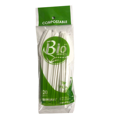 Cuchillo Compostable de PLA 6″