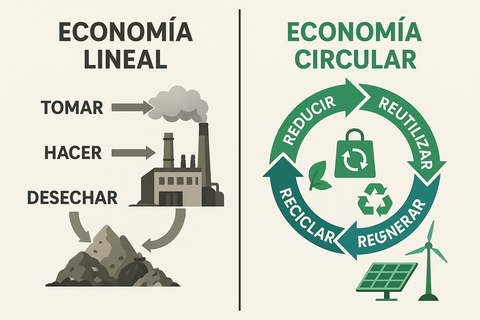 ECONOMIA LINEAL VS ECONOMIA CIRCULAR
