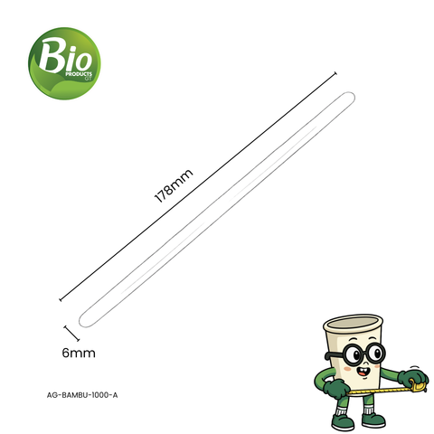 Agitador de Bambú 17 cm