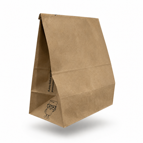 Bolsa Mediana sin Asa de Papel Kraft Impermeable