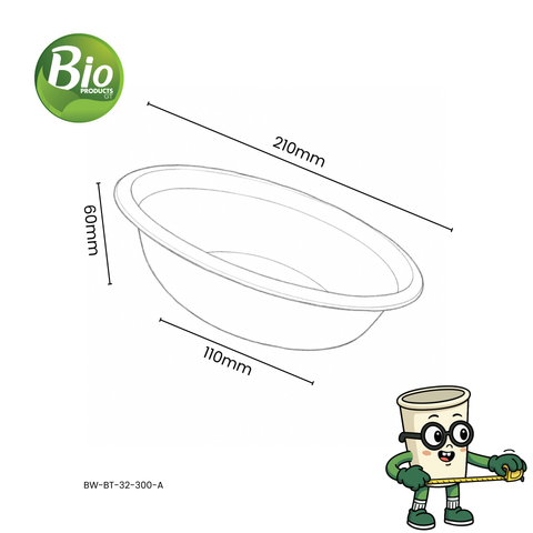 Bowl de Bagazo de Trigo 32 oz