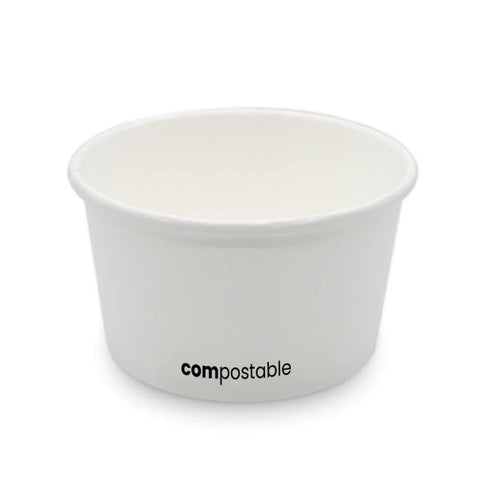 Contenedor Compostable para helados, sopas y salsas Bowl 12 oz