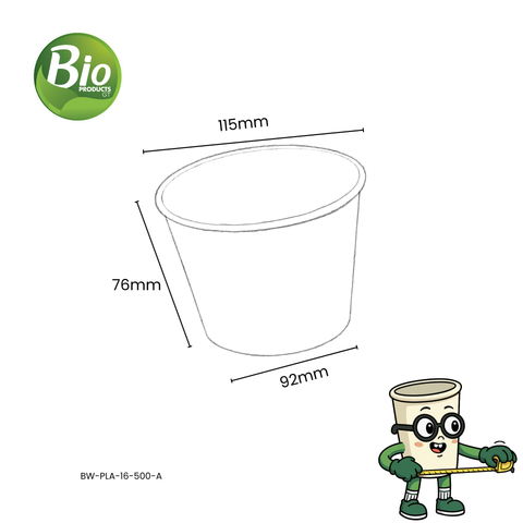 Bowl de 16 oz Papel+PLA