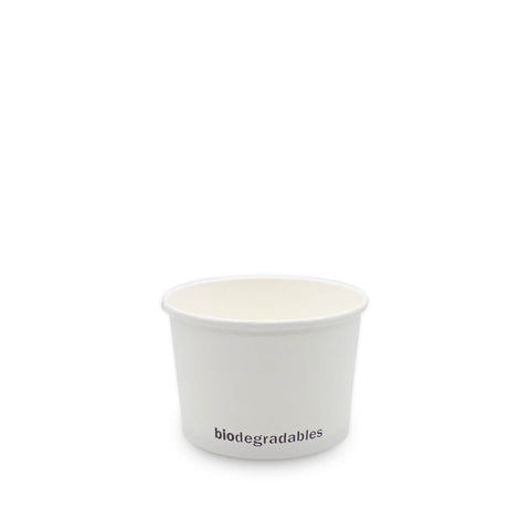Contenedor Compostable para Salsas, Sopas y Helados Bowl 8 oz