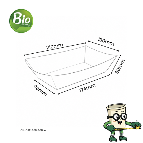 Charola de Cartón Rectangular