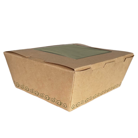 Caja Compostable de Cartón Con Ventana de PLA 65''