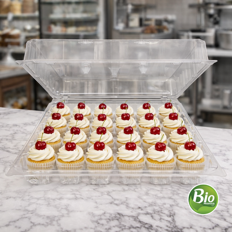 Contenedor Domo para 24 Cupcakes de PLA