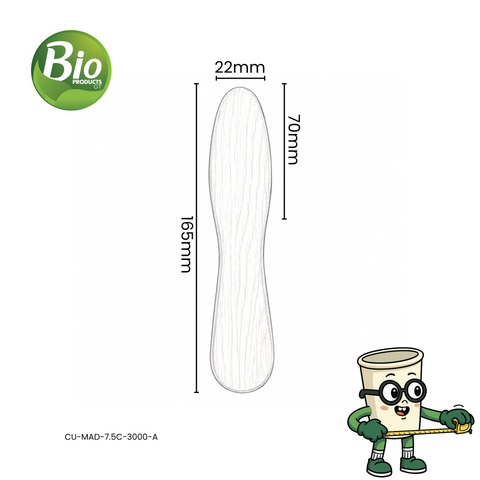 Cucharita de Madera para Helado 7.5 cm