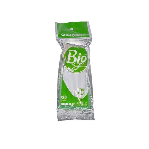 Cuchara Compostable de PLA 6″