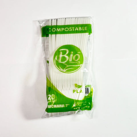 Cuchara Compostable de PLA 7″