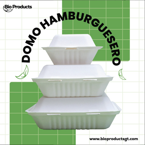 Domo Bagazo de Caña Hamburguesa 6×6”