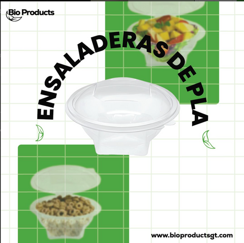 Domo Ensaladera Compostable PLA 8 oz
