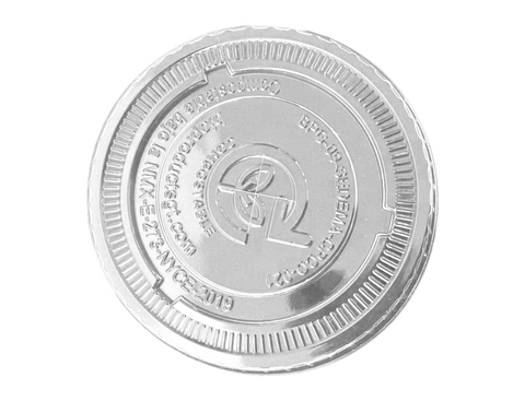Tapa Compostable de PLA para Vaso, plana con orificio, 12-20 oz