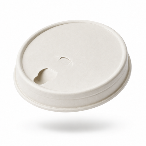 Tapa de Papel + PLA para Vaso de Bebida Caliente 10 a 20 oz