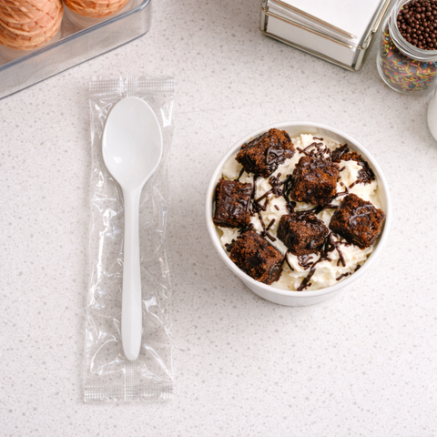 Cuchara de Fécula de Maíz 7" Estuchada Individual