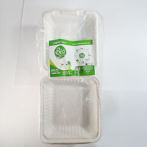 Contenedor Domo Bagazo de Caña 8×8” sin División