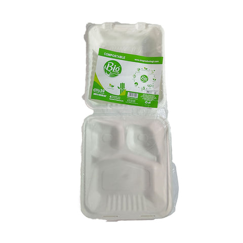 Contenedor Domo Bagazo de Caña 8×8” con División