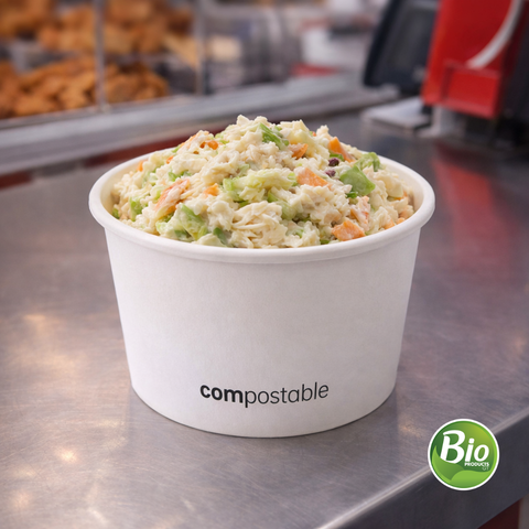Bowl Compostable 16 oz Papel+PLA
