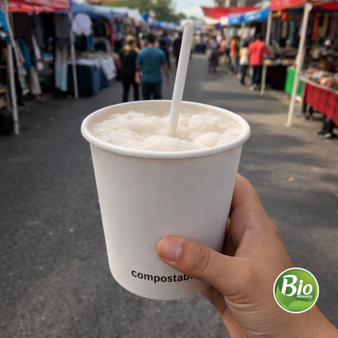 Bowl Compostable 24 oz Papel+PLA