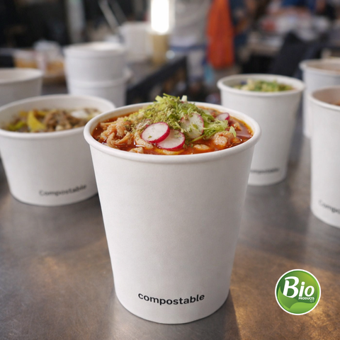 Bowl Compostable 32 oz Papel+PLA