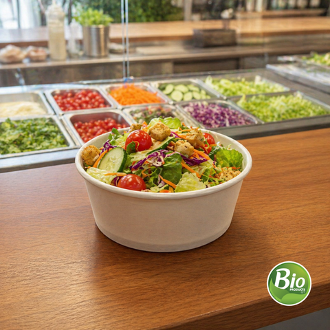 Bowl Ensaladera de Papel + PLA 16 oz