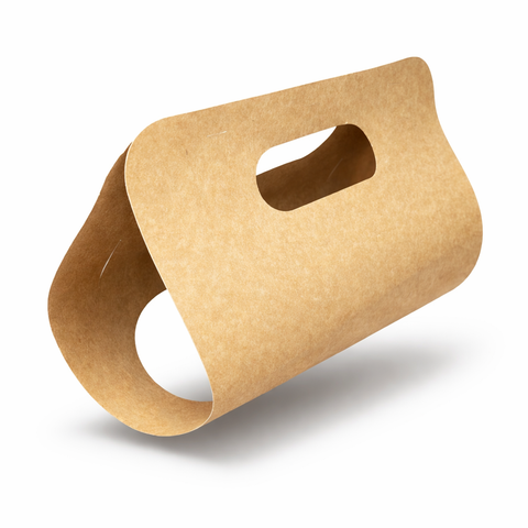 Porta Vasos de Cartón Plegable para 2 Bebidas