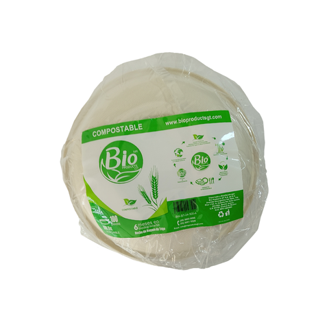 Bowl Compostable de Bagazo de Trigo de 24 oz