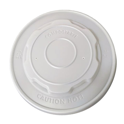 Tapa CPLA Compostable para Bowl Ensaladera 16, 24 y 32 oz