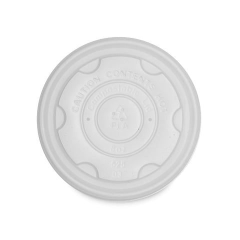 Tapa contenedor para sopas, salsas y helados Bowl Compostable de PLA para 8 oz