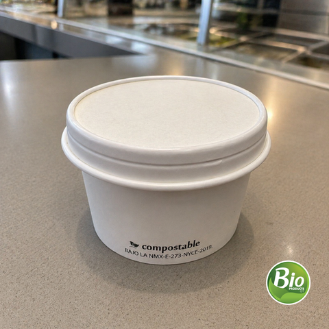 Tapa de Papel + PLA para Bowl 8 oz