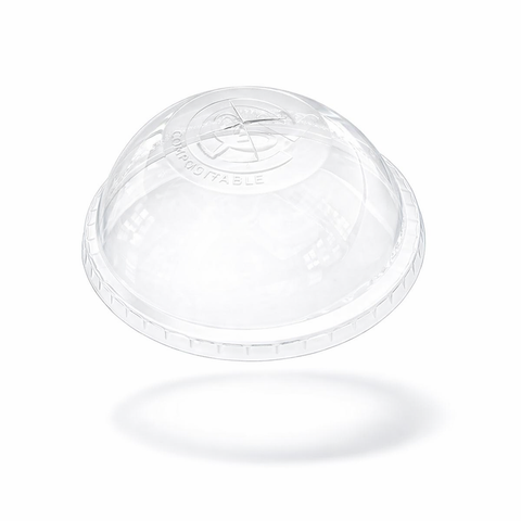 Tapa Domo de PLA con Orificio para Vaso 9-24 oz