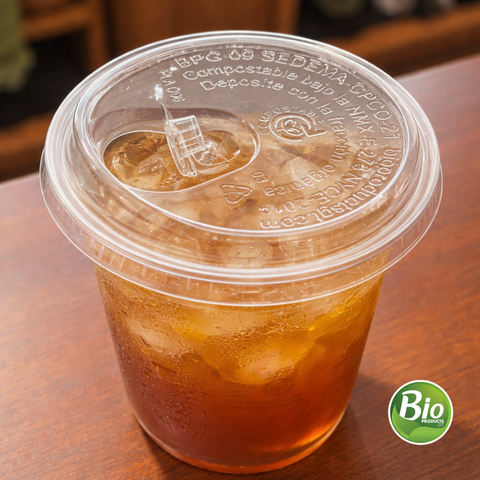 Tapa Drink Transparente de PLA para Vaso 9 a 24 oz