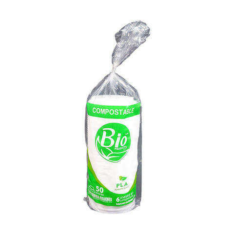 Tapa PLA para Vaso Compostable 10 a 16 oz