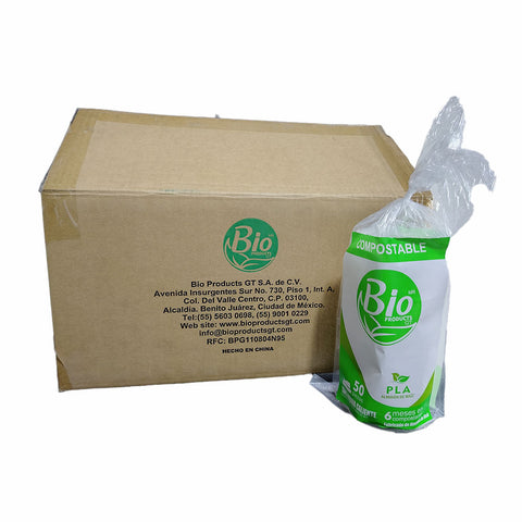 Tapa Compostable PLA para Vaso Bebida Caliente 8 oz