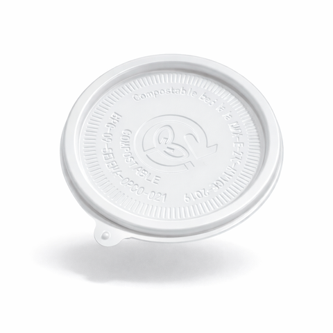 Tapa Blanca de PLA para Vaso Soufflé 2 oz