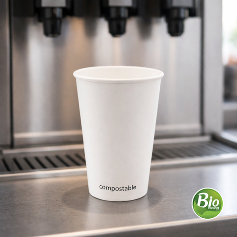 Vaso de Papel + PLA para Bebida Caliente 16 oz