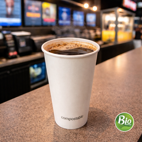 Vaso de Papel + PLA para Bebida Caliente 20 oz