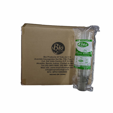 Vaso Compostable para Bebida Fría 12 a 14 oz