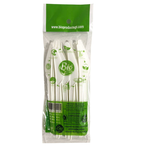 Cuchillo Compostable de PLA 6″