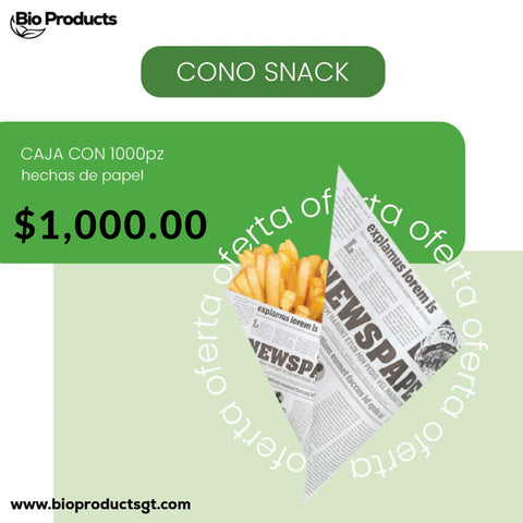 Cono de Papel para Snacks